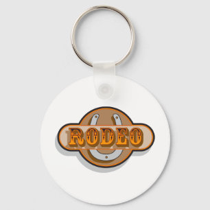 Rodeo Horseshoe Keychain