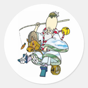 rodeo Jurojin Classic Round Sticker