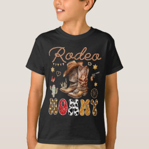 Rodeo Mommy Western Cowboy Birthday Boy Matching T-Shirt