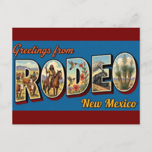 Rodeo, New Mexico - Vintage Postcard