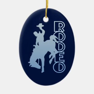 RODEO ornament, customize Ceramic Ornament