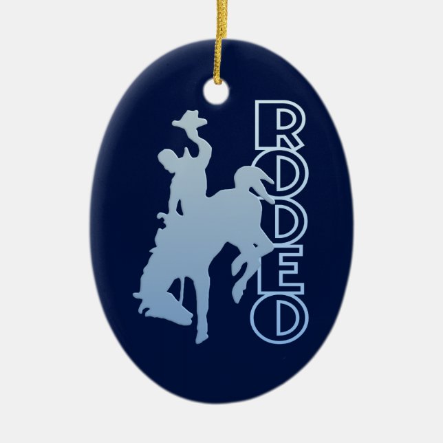 RODEO ornament, customize Ceramic Ornament (Front)