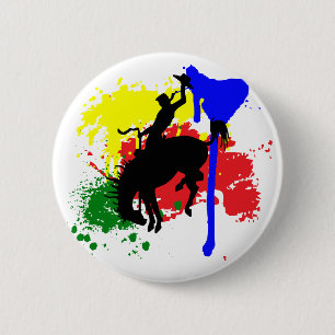 Rodeo Paint 2 Inch Round Button