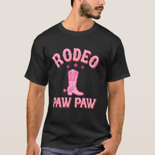 Rodeo Paw Paw 1st First Birthday Cowgirl Western R T-Shirt