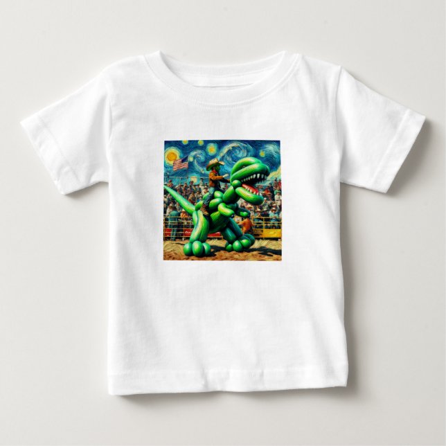 Rodeo Rex - Dino Cowboy Infant Tee (Front)