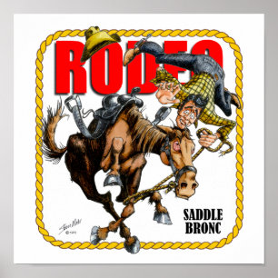 Rodeo Saddle Bronc Rider Print