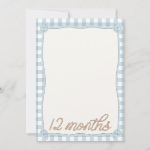 Rodéo vintage Plaid 12e mois Carte mensuelle