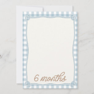 Rodéo vintage Plaid 6e mois Carte mensuelle