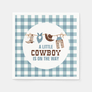 Rodeo Western Cowboy Baby Shower Napkin