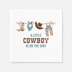 Rodeo Western Cowboy Baby Shower Napkins