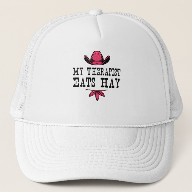 Rodeo Western Cowboy Wild West Trucker Hat (Front)