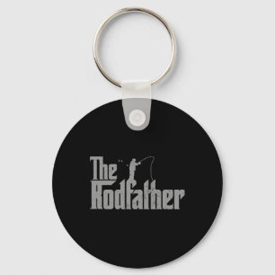 Rodfather Funny Fishing Lover Rod Fish Dad Fisherm Keychain