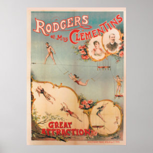 Rodgers et Miss Clementins, Great Attraction Poster