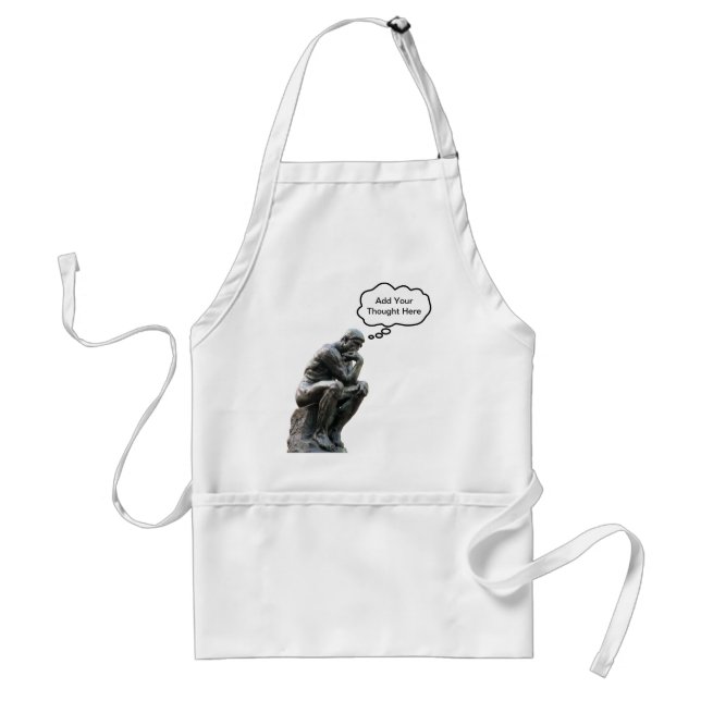 Rodin's Thinker - Add Your Custom Thought Standard Apron (Front)