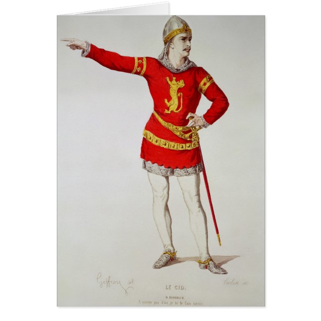 Rodrigo, from Corneille's 'Le Cid' (Front)