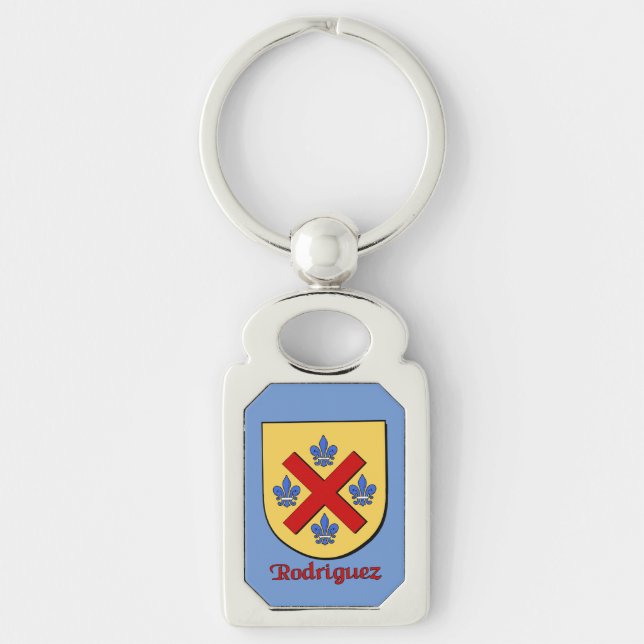 Rodriguez Historical Shield Keychain (Front)