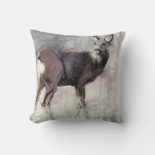 Roe Doe 2000 Throw Pillow (Front)