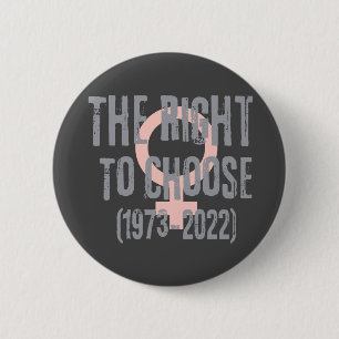 Roe V Wade Death Date Typography  2 Inch Round Button