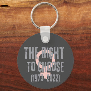 Roe V Wade Death Date Typography  Keychain