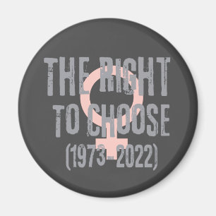 Roe V Wade Death Date Typography  Magnet