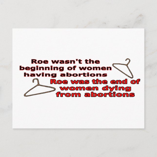 Roe V Wade Postcard (Front)
