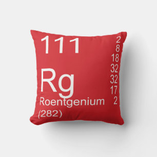 Roentgenium Throw Pillow