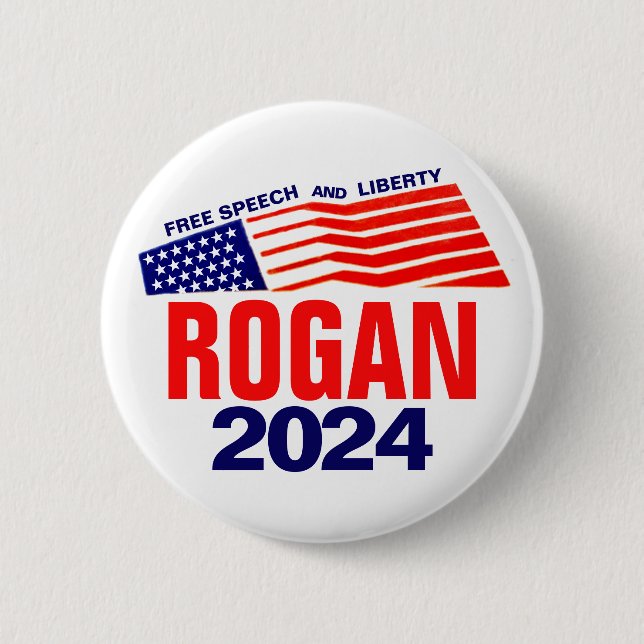 Rogan 2024 2 inch round button (Front)