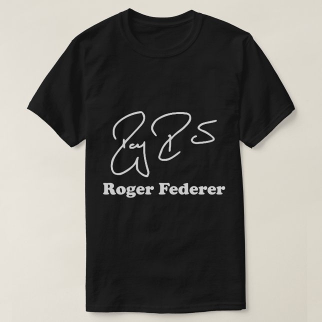 Roger Federer signature  T-Shirt (Design Front)