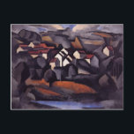 Roger Fresnaye- Landscape at Ferte Soud Jouarre Postcard<br><div class="desc">This Cubism artwork titled - Landscape at Ferte Soud Jouarre is made by the famous artist, Roger de La Fresnaye using oil on canvas in 1911 at France. His health deteriorated rapidly after the war. He never recovered the physical energy to undertake sustained work. In the later paintings that he...</div>