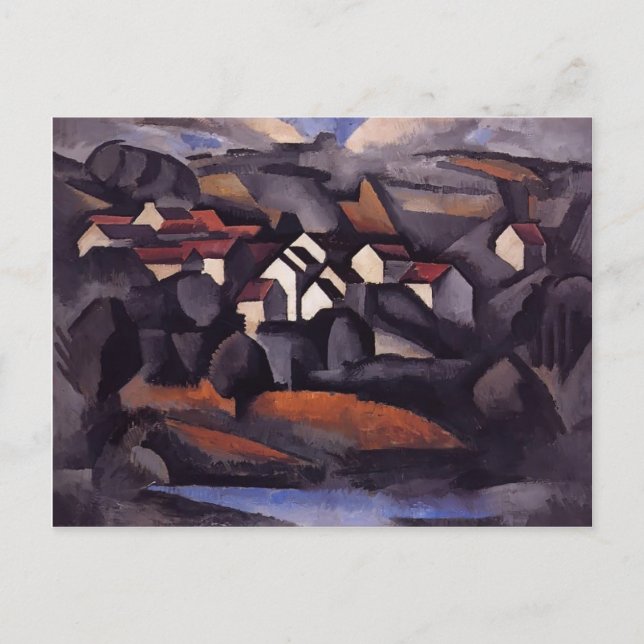 Roger Fresnaye- Landscape at Ferte Soud Jouarre Postcard (Front)
