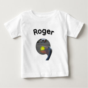 Roger Name With Ball Catching Pelican, Baby T-Shirt