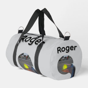 Roger Name With Ball Catching Pelican, Duffle Bag