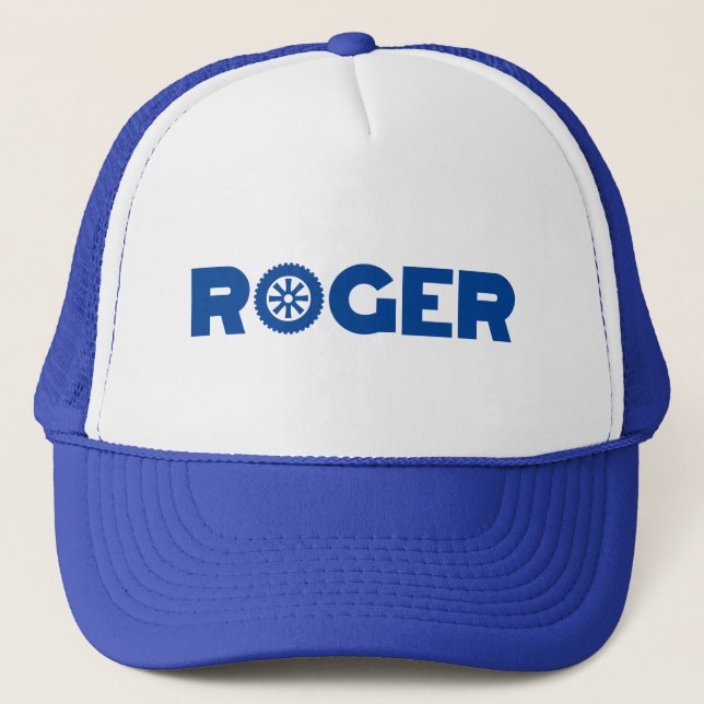 Roger Petrol Head Trucker Hat (Front)
