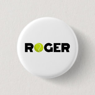 Roger Tennis 1 Inch Round Button