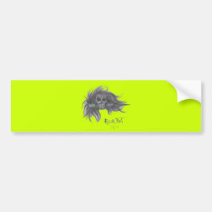 "Roger That" Skull Bumper Sticker