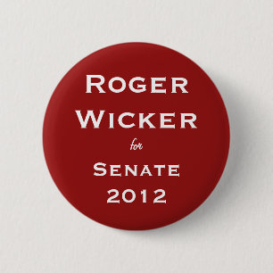 Roger Wicker for Senate 2012 2 Inch Round Button