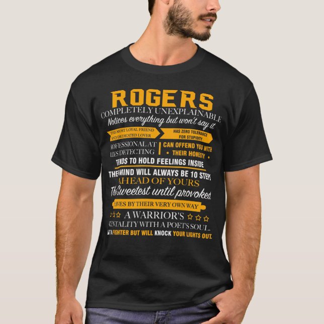 ROGERS completely unexplainable T-Shirt (Front)