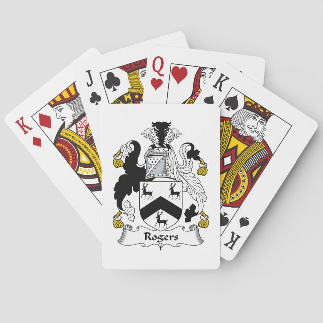 Rogers Family Crest Playing Cards (Back)