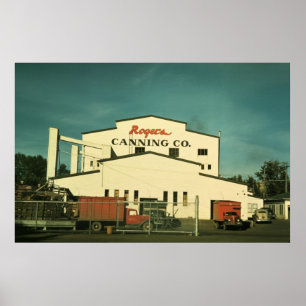Rogers pea canning plant Milton-Freewater OR Poster