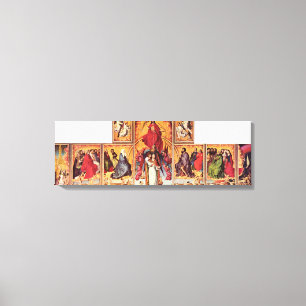Rogier van der Weyden - Altar of Last Judgement Canvas Print