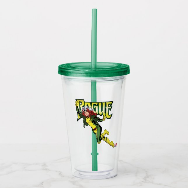 Rogue Character Pose Acrylic Tumbler (Front)