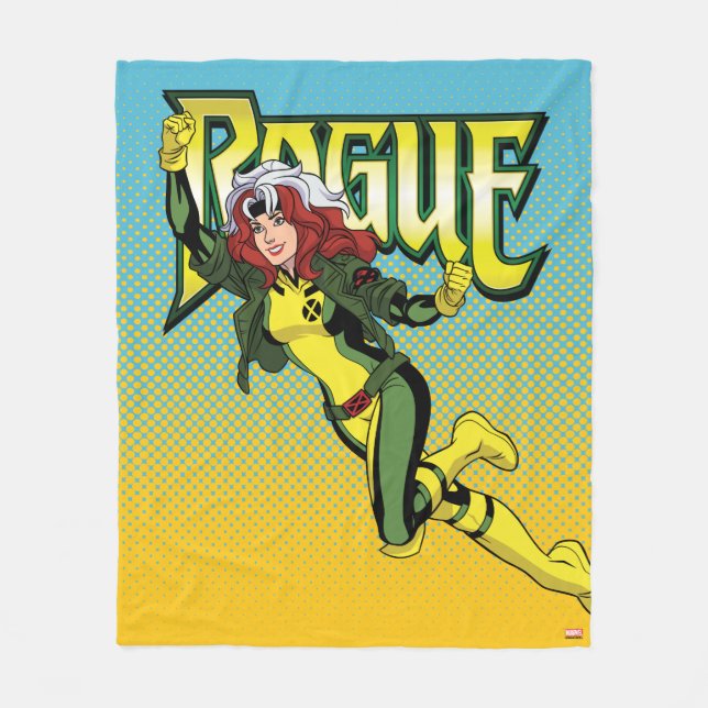 Rogue Character Pose Fleece Blanket (Front)