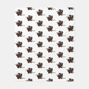 Rogue Dice Design Fleece Blanket