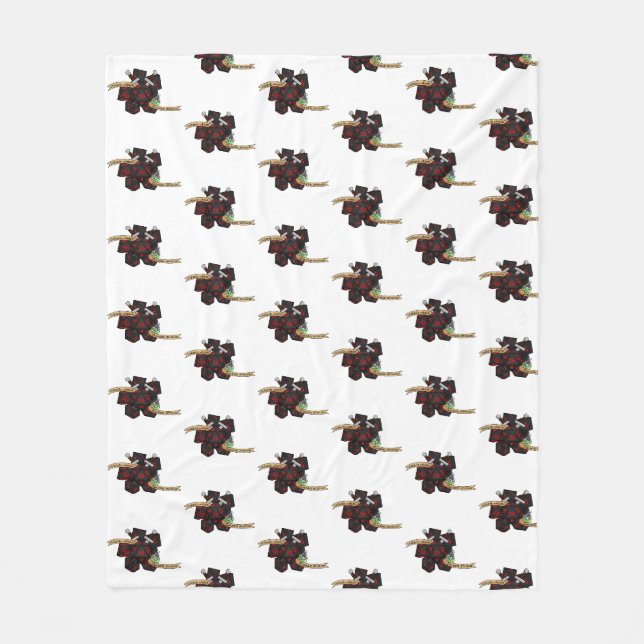 Rogue Dice Design Fleece Blanket (Front)