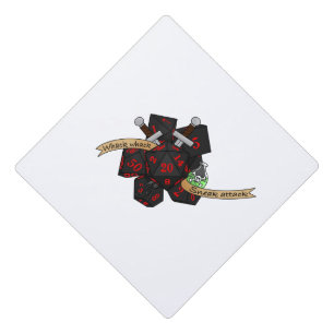 Rogue Dice Design Graduation Cap Topper