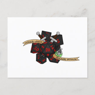Rogue Dice Design Holiday Postcard