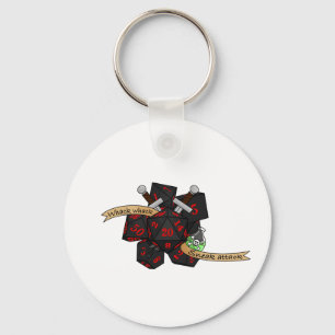 Rogue Dice Design Keychain