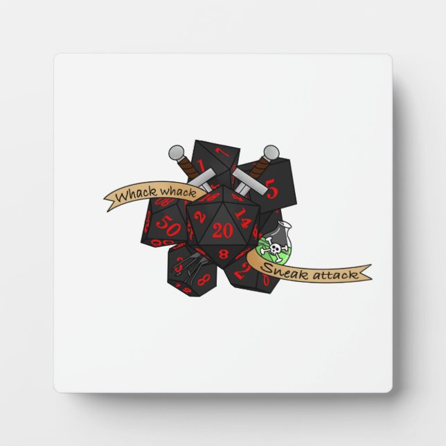 Rogue Dice Design Plaque (Front)