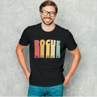 Rogue Dungeon Fantasy Role playing Grunge T-Shirt