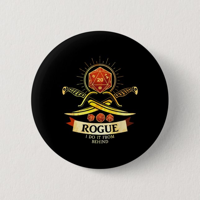 Rogue Fantasy Gamer Rpg Cl  2 Inch Round Button (Front)